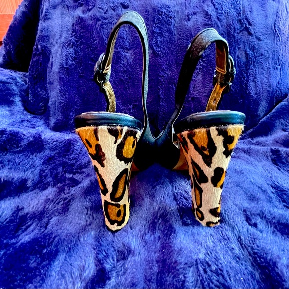 Sam Edelman Leopard Skin Heels 8.5 M - Picture 2 of 6